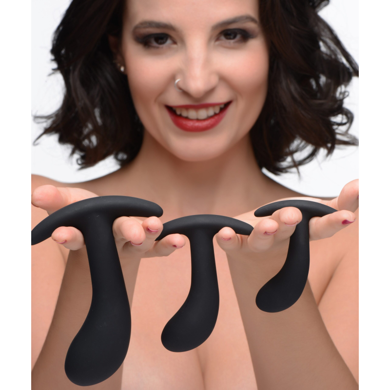 pack de 3 plugs trainer silicone dark delights noirs 2 scaled