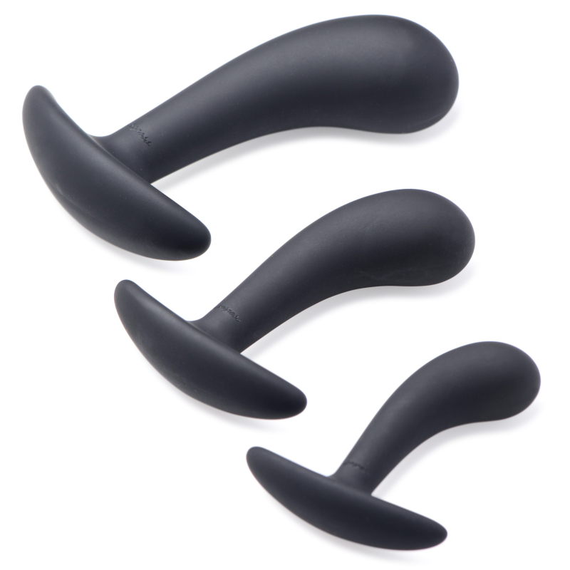 pack de 3 plugs trainer silicone dark delights noirs 4 scaled