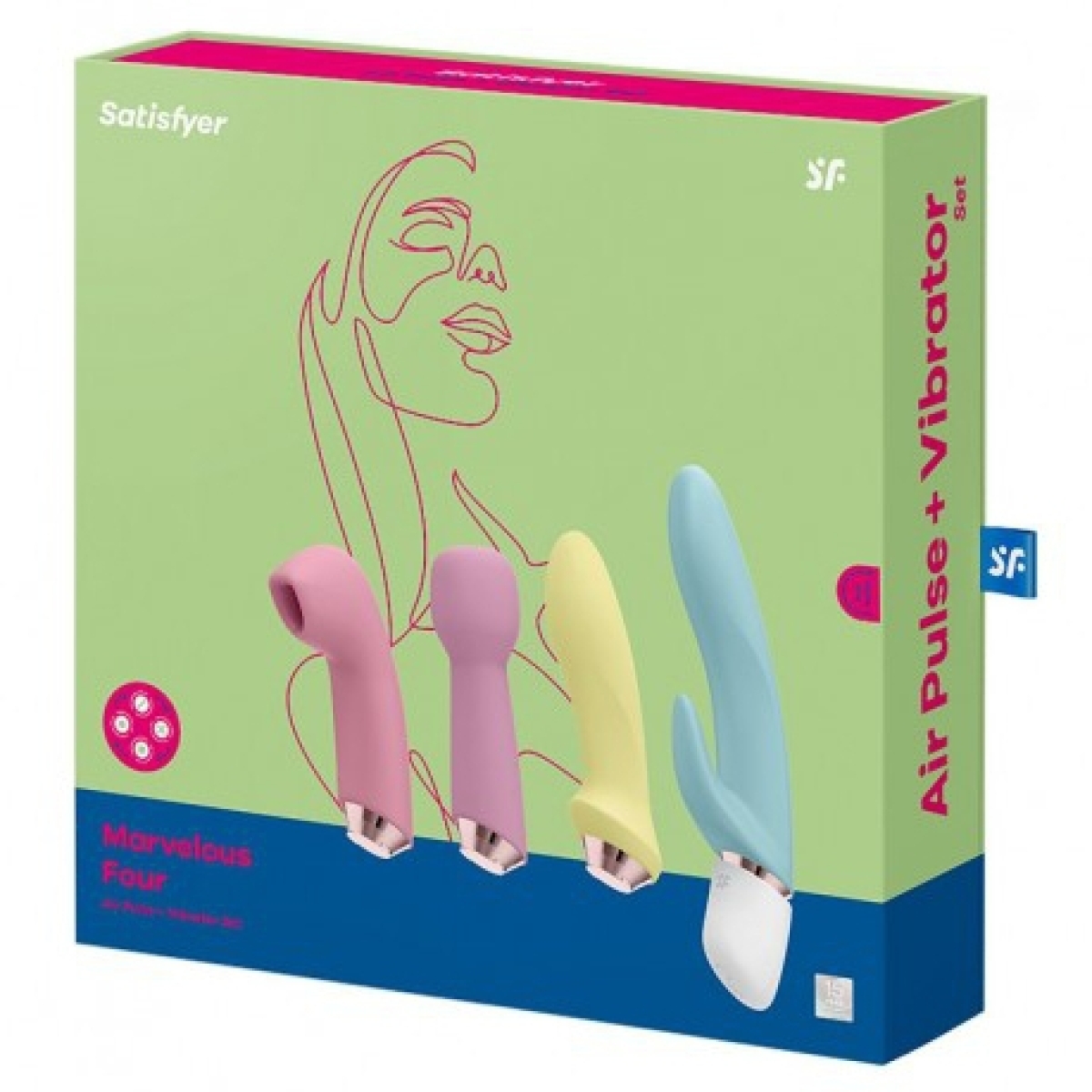 pack de 4 accesoires marvelous four satisfyer