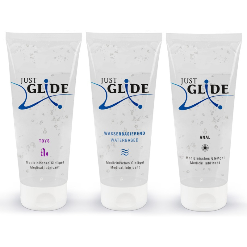pack lubrifiant eau just glide 200ml x3