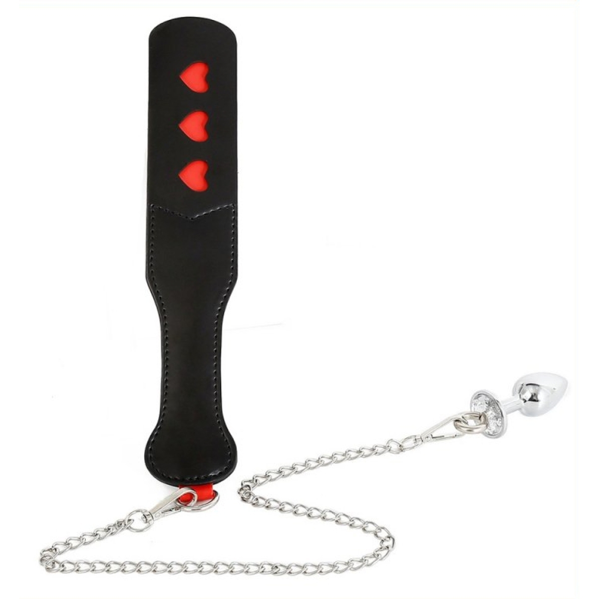 paddle avec chaine et plug spank plug 30cm