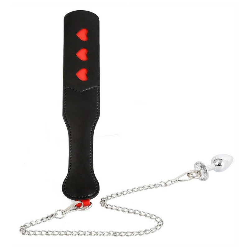 paddle avec chaine et plug spank plug 30cm