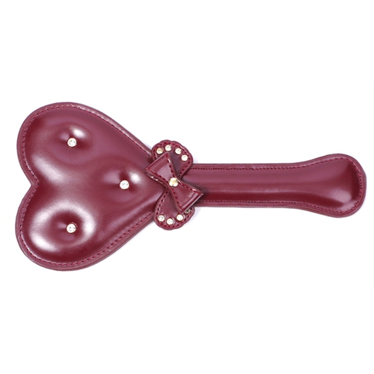 paddle bow heart 30cm marron 1