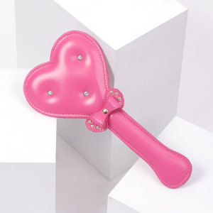 paddle bow heart 30cm rose