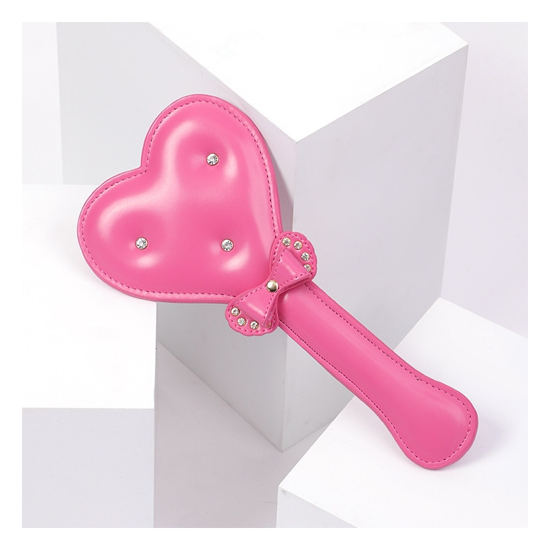 paddle bow heart 30cm rose