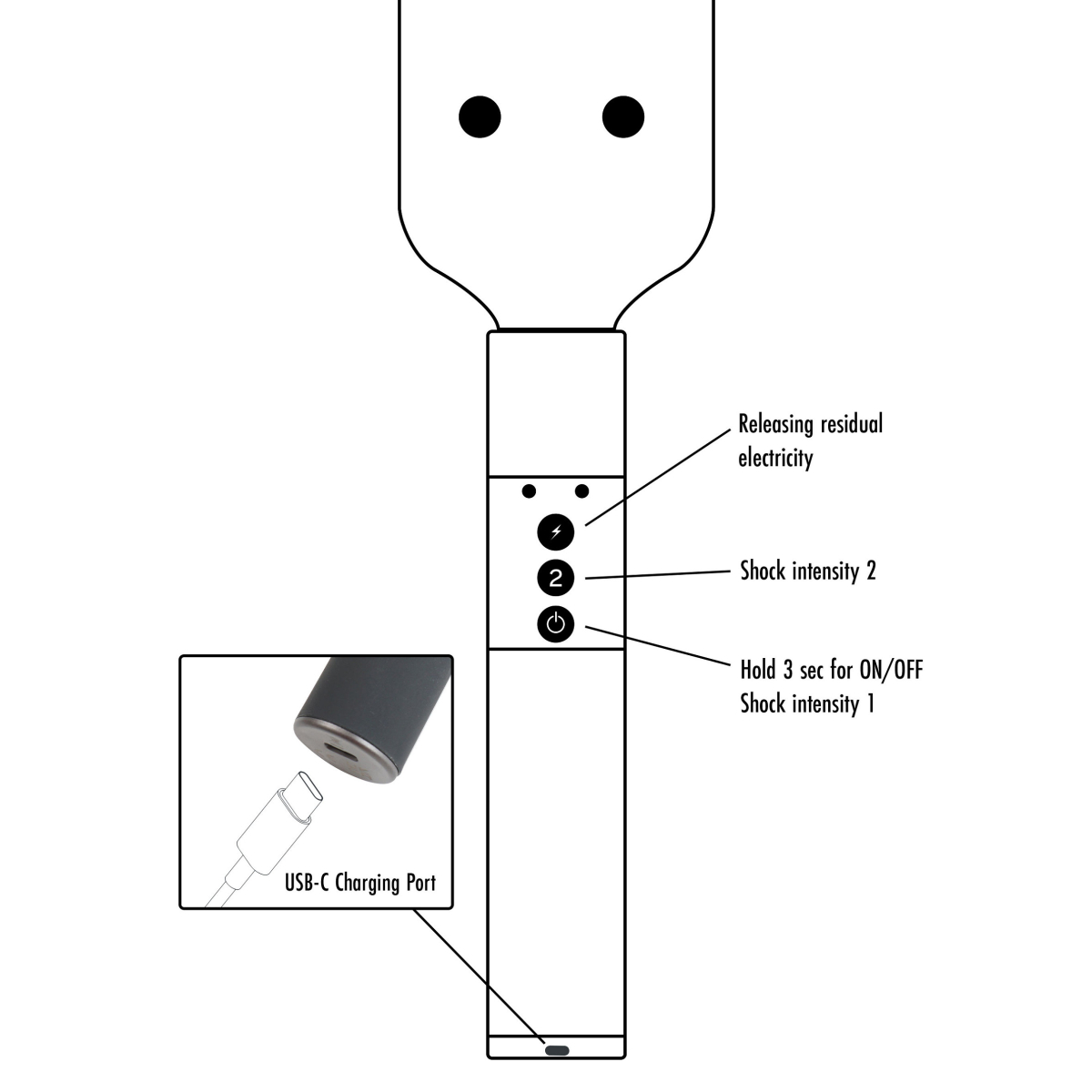 paddle electro shock 405cm 5