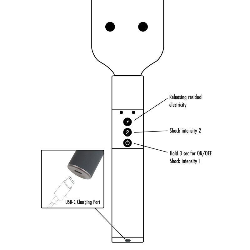 paddle electro shock 405cm 5