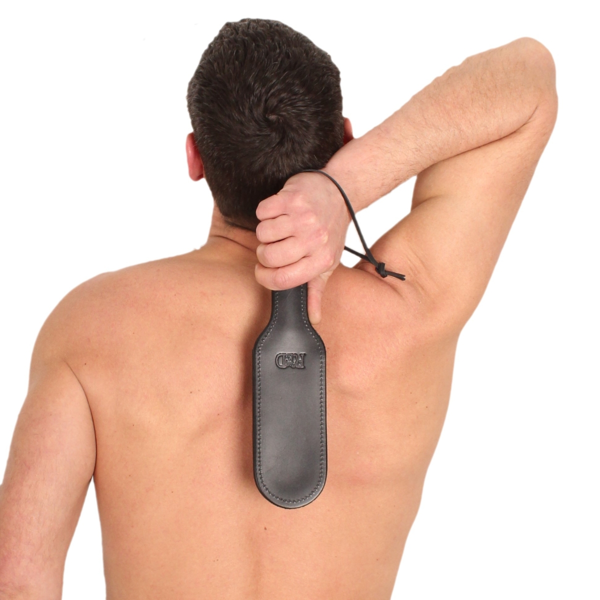 paddle en cuir avec rebords bombes 31 x 7 cm 5