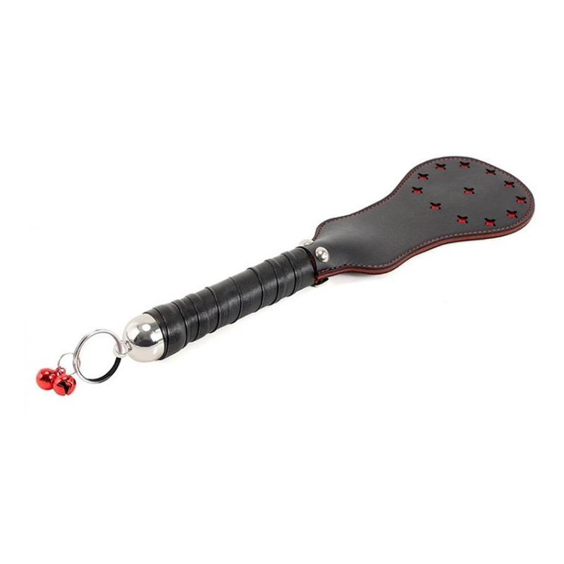 paddle en simili star noir rouge 35cm 2