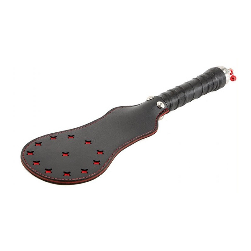 paddle en simili star noir rouge 35cm