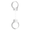 paire de menottes en metal cuffs on argentees