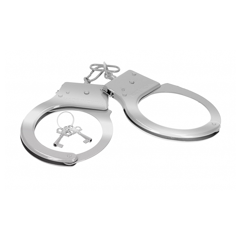 paire de menottes en metal cuffs on argentees 2