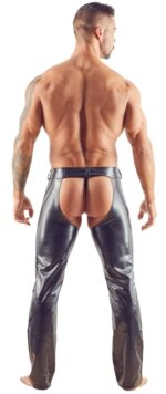 pantalon bdsm chaps noir 5