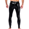 pantalon en latex xrub avec zip avant arriere noir blanc 1