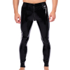 pantalon en latex xrub avec zip avant arriere noir blanc 2