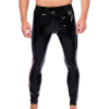 pantalon en latex xrub avec zip avant arriere noir rouge 2