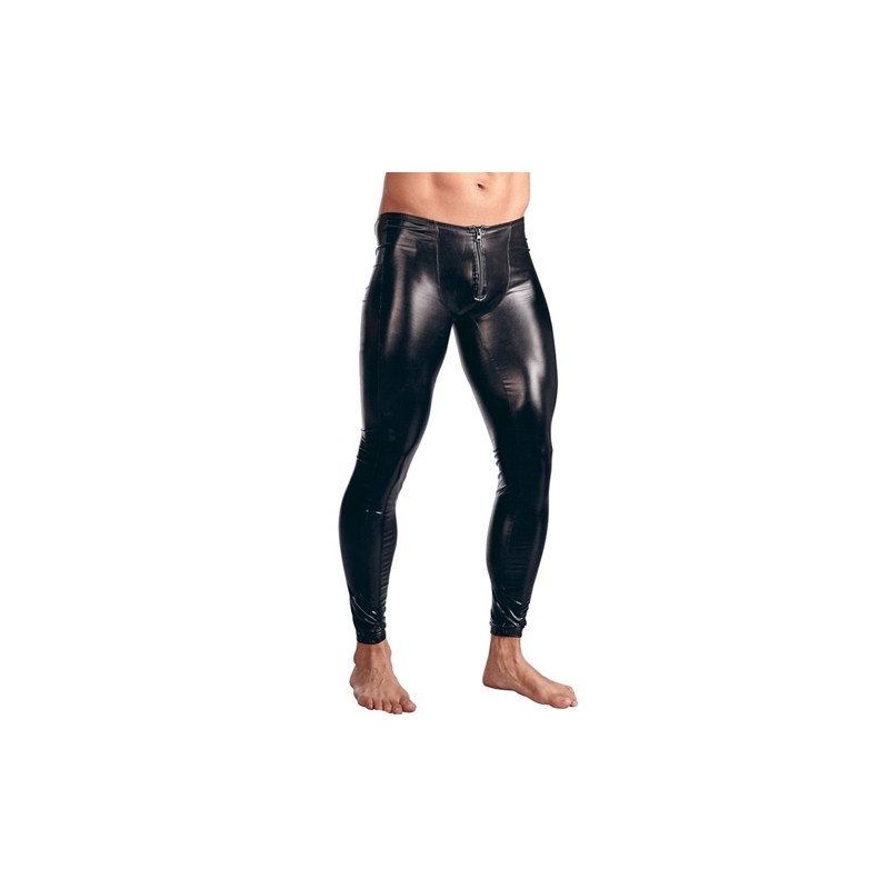 pantalon-look-vinyle-zip-show-noir pantalon look vinyle zip show noir