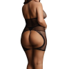 peek a boo fishnet dress 1