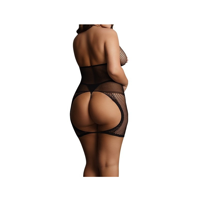 peek a boo fishnet dress 1