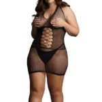 peek a boo fishnet dress