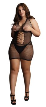 peek a boo fishnet dress 2