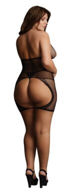 peek a boo fishnet dress 3