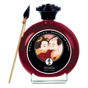 peinture corporelles a la fraise shunga 100ml