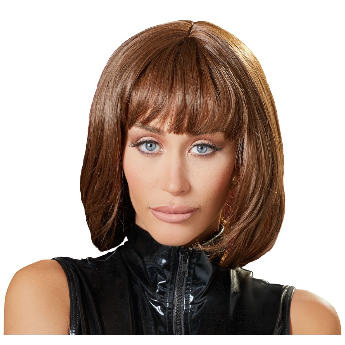 perruque cheveux courts bob chatains 5
