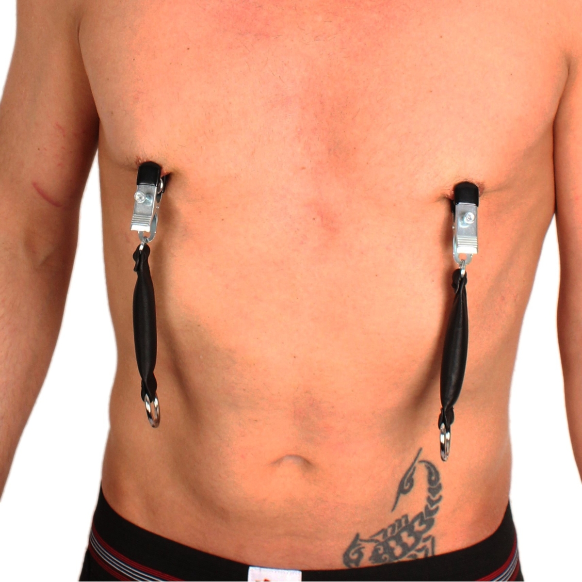 pince a seins avec poids en cuir 80g x 2 2 pieces