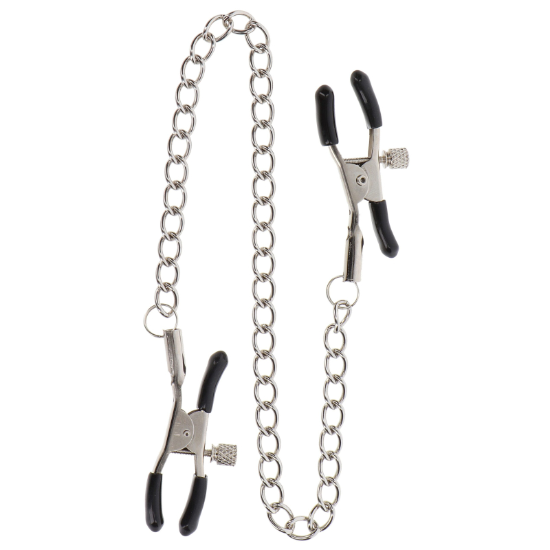 pince tetons ajustables avec chaine clamps taboom argentees 2 scaled