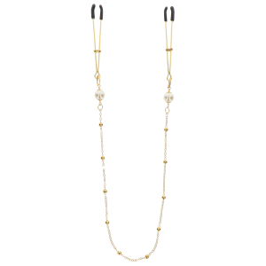 pince tetons avec chaine tweezers pearls taboom dorees scaled