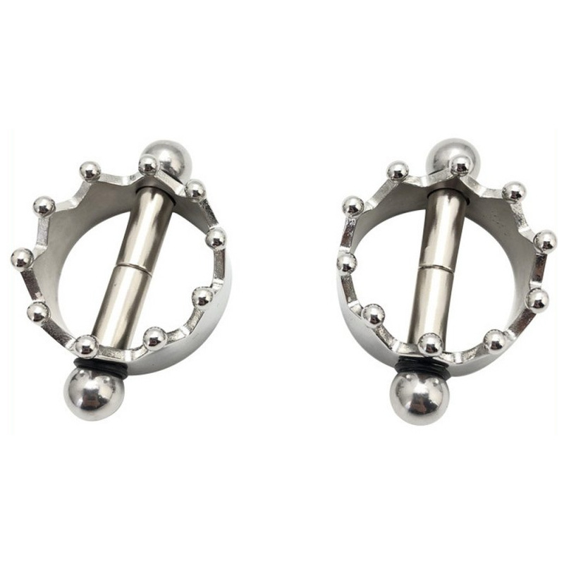 pince tetons en metal crown 27mm 3