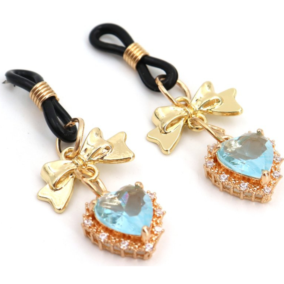 pince tetons heart diamond bleu