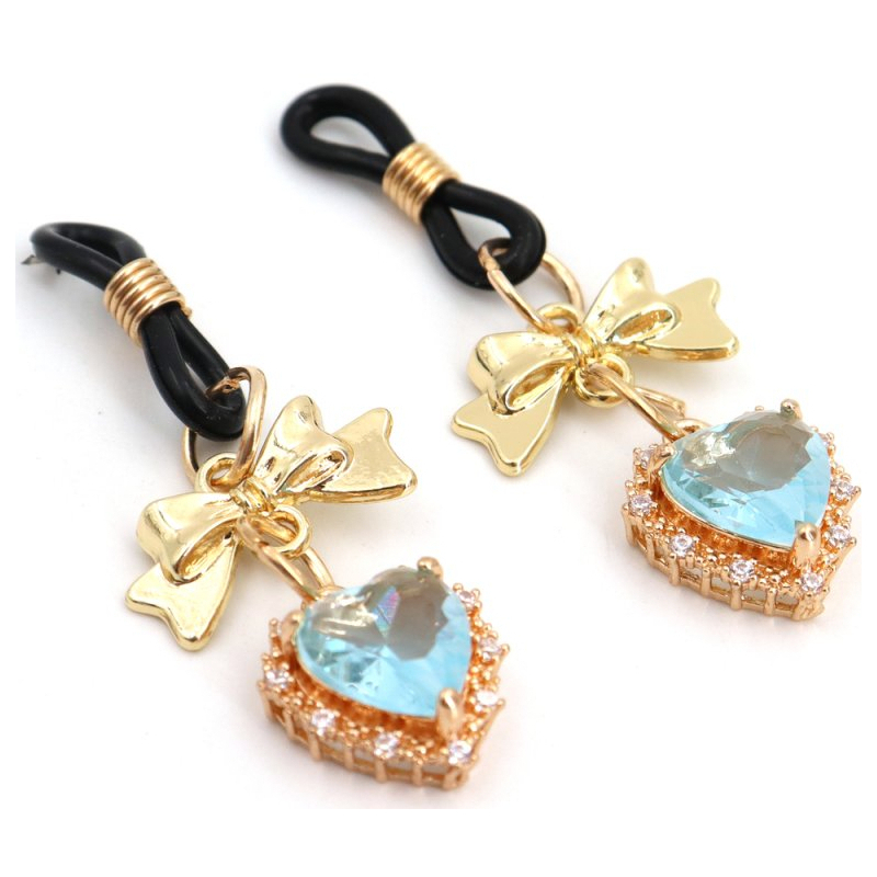 pince tetons heart diamond bleu