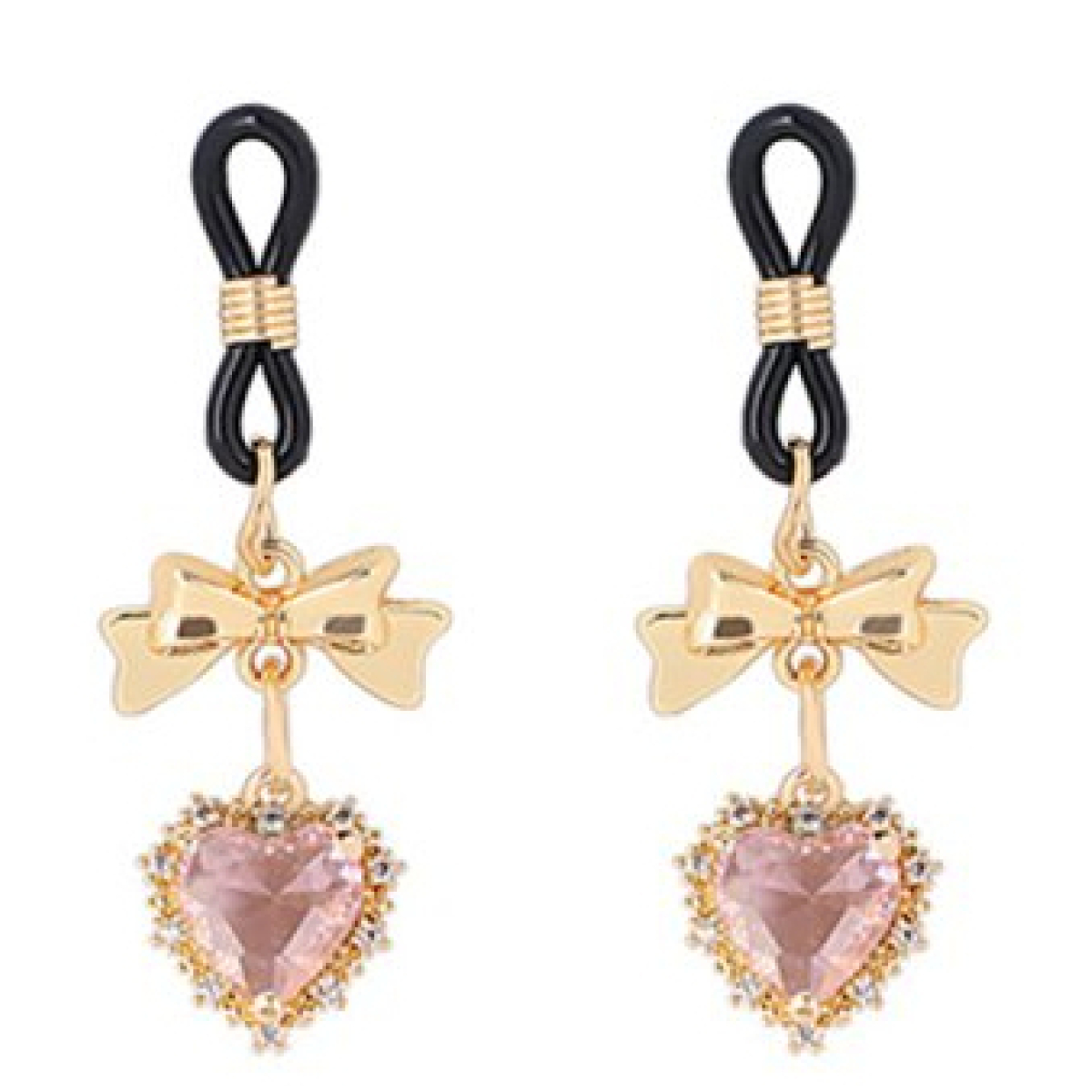 pince tetons heart diamond rose 1