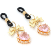pince tetons heart diamond rose