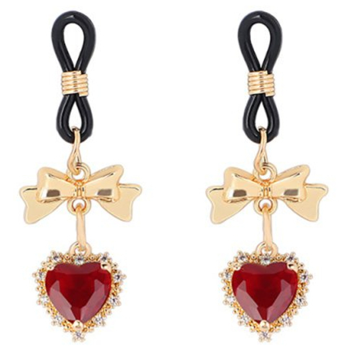 pince tetons heart diamond rouge 1