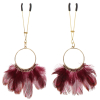 pince tetons tweezers feathers taboom rouges