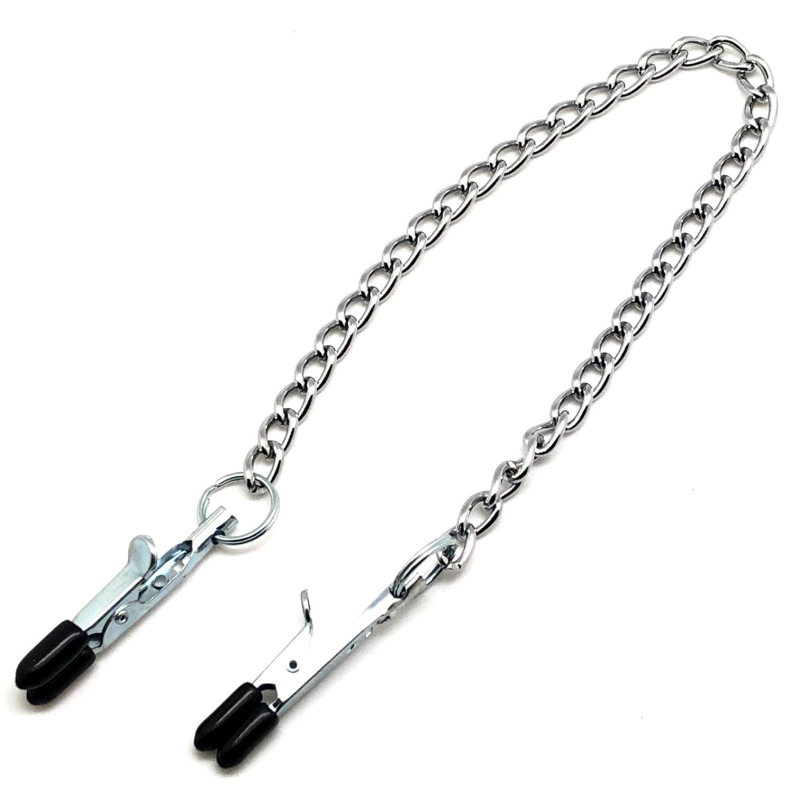 pinces a seins metallique avec chaine 4