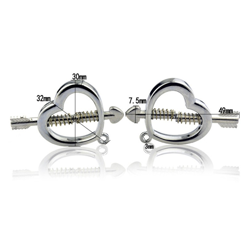 pinces pour les tetons cupid heart 1