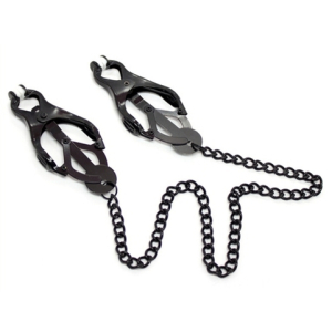 pinces pour les tetons forme japonaise noires