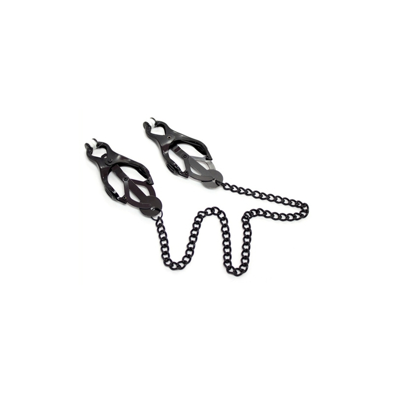 pinces pour les tetons forme japonaise noires