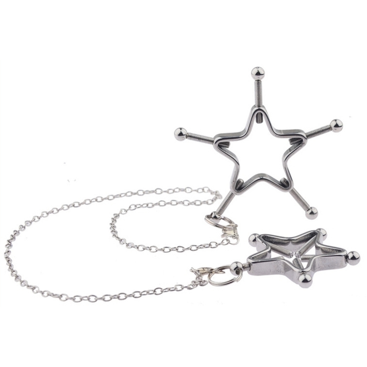 pinces pour tetons etoiles star nipple avec chaine 1