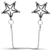 pinces pour tetons etoiles star nipple avec chaine