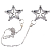 pinces pour tetons etoiles star nipple avec chaine 3