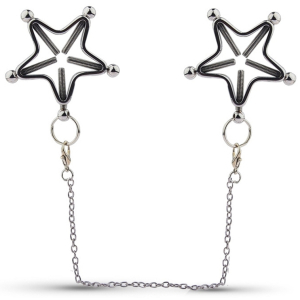pinces pour tetons etoiles star nipple avec chaine
