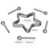 pinces pour tetons etoiles star nipple avec chaine 4