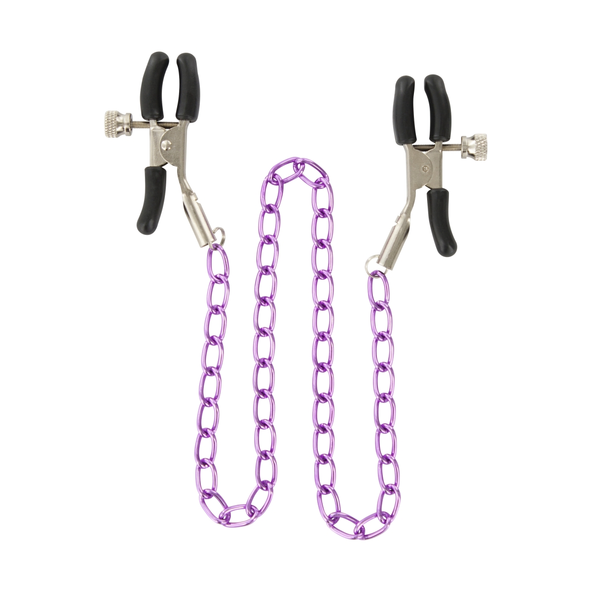 pinces pour tetons nipple chain purple scaled