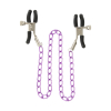 pinces pour tetons nipple chain purple scaled