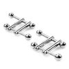 pinces pour tetons square end ball x2